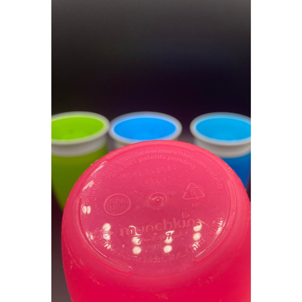 Lot 7 Munchkin 360 Gyro Bowl Nuk Suction Plate Cup Sippy Toddler Boy Girl Blue - Picture 7 of 8